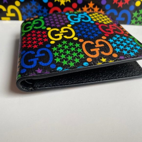 Gucci new Psychedelic GG Supreme Bi-Fold Wallet - Picture 14 of 14